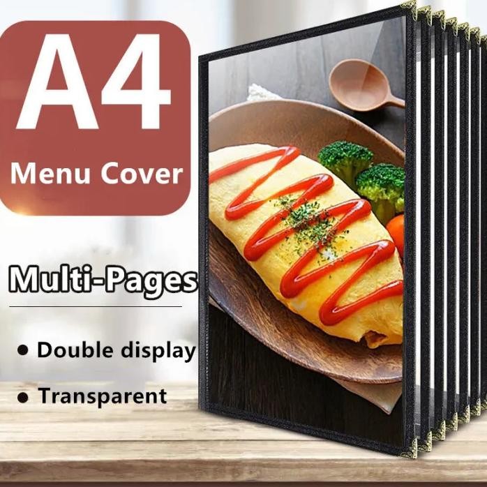 

TERLARIS A4 Buku Menu Restoran Kulit Cover Pelindung Menu Cover Menu Sampul Buku Resto Iv-138