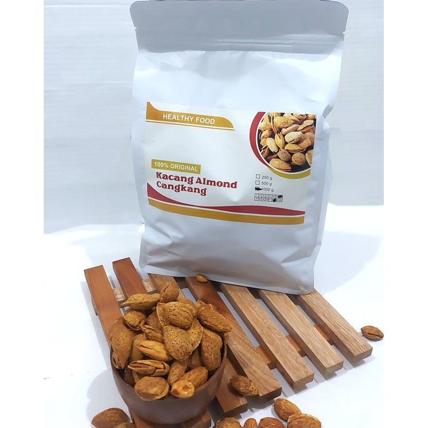 

PRODUK TERBATAS Kacang Almond Roasted ( Kacang Panggang ) In shell USA /Kg Murah