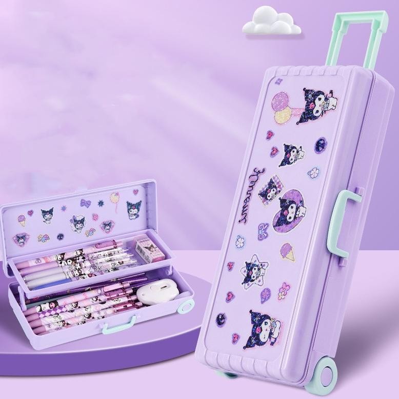 

VIRAL Tempat Pensil Pencil Case Large Capacity Anime Kartun Pensil Kasus Troli Kotak Alat Tulis Lucu Anjing Pensil Kotak Persegi Panjang gd-324