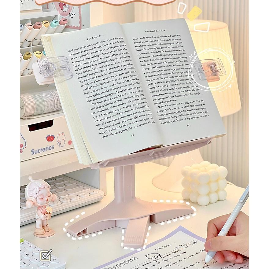 

ew-45 Winzige Book Stand Reading Holder Penyangga Buku Dan Dudukan Buku Penahan Buku Alat Bantu Baca Kids Alat Tulis Stationery Premium