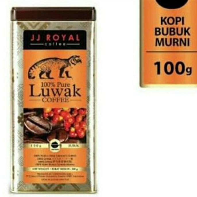 

Kopi Luwak Asli Liar Jj Royal Kopi 100% Pure Luwak Coffee Ground 100G