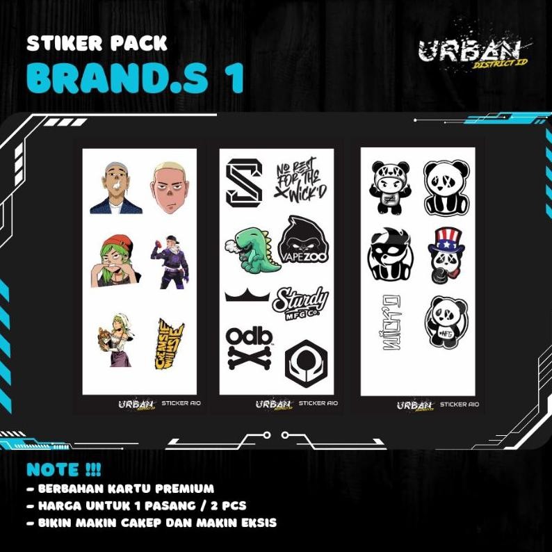 

Terpopuler Urb.Style - Stiker / Sticker Aio Pack Brand Series 1 By Urban District Id