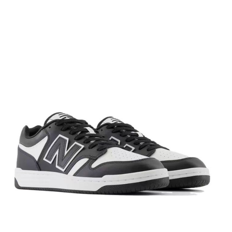 New Balance NB 480 Ringan Sepatu Kets Low-Top Pria Wanita Gaya Sama Hitam Putih |AsXVRAKm|