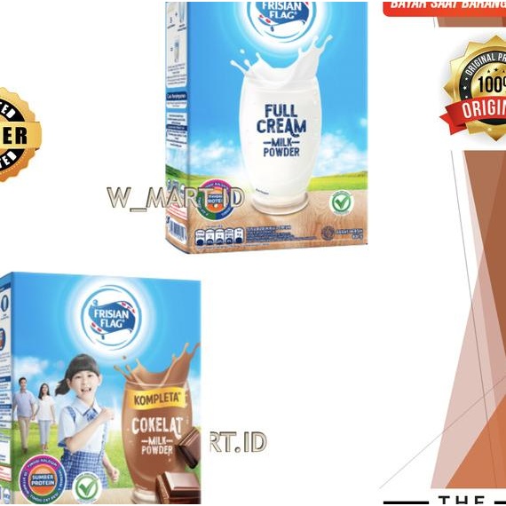 

Frisian Flag Bendera Susu Bubuk Full Cream Kompleta Coklat 800 Gr