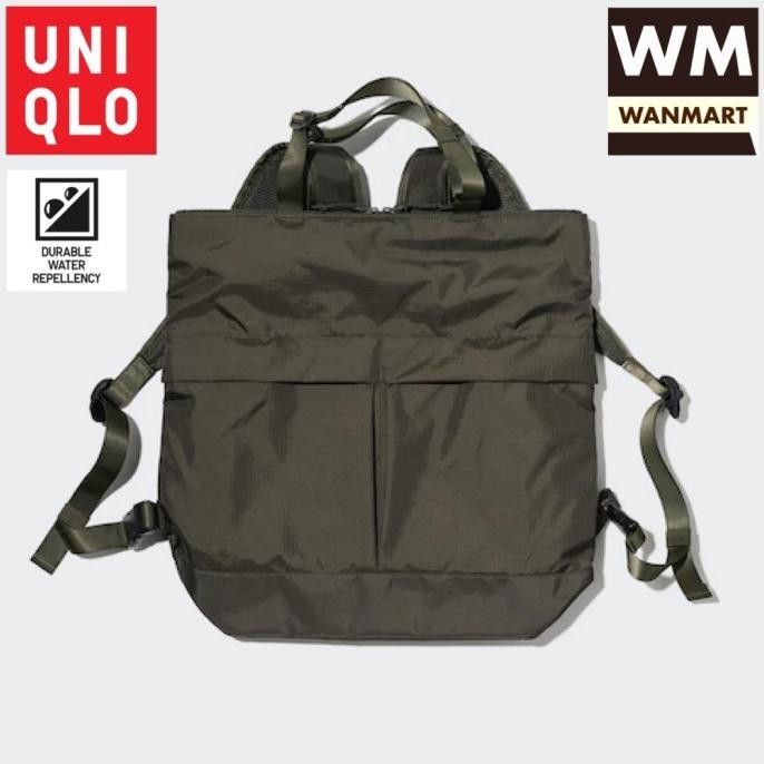 Ready Stock Uniqlo Backpack Tote Bag Tas Utility 2Way Pria Wanita