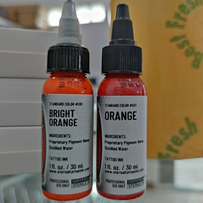 

ETERNAL INK 1OZ BRIGHT ORANGE / ORANGE (TINTA TATTOO WARNA ORANGE)