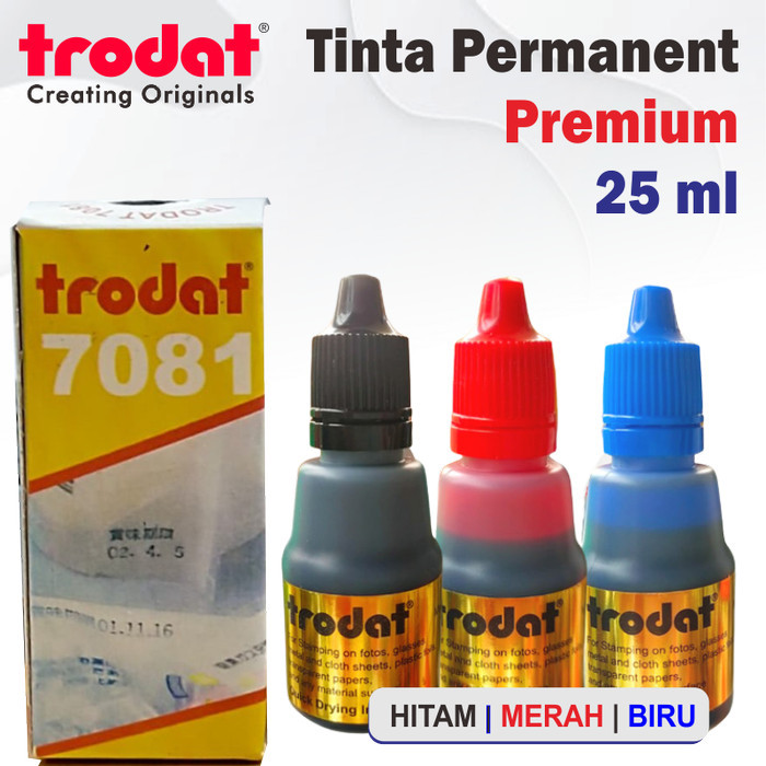 

TINTA STEMPEL TRODAT 7081 25ML PERMANENT WATERPROOF MEDIA PLASTIK BESI