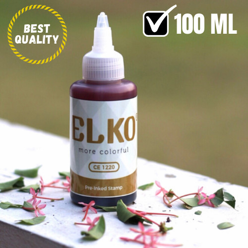 

TINTA STEMPEL FLASH WARNA EMAS WATERPROOF ELKO 100 ML UNTUK KERTAS