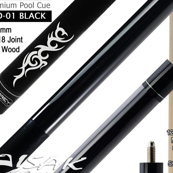 Murrey Std-1 - Maple Pool Billiard Cue Sti - Stik Biliar - Hitam