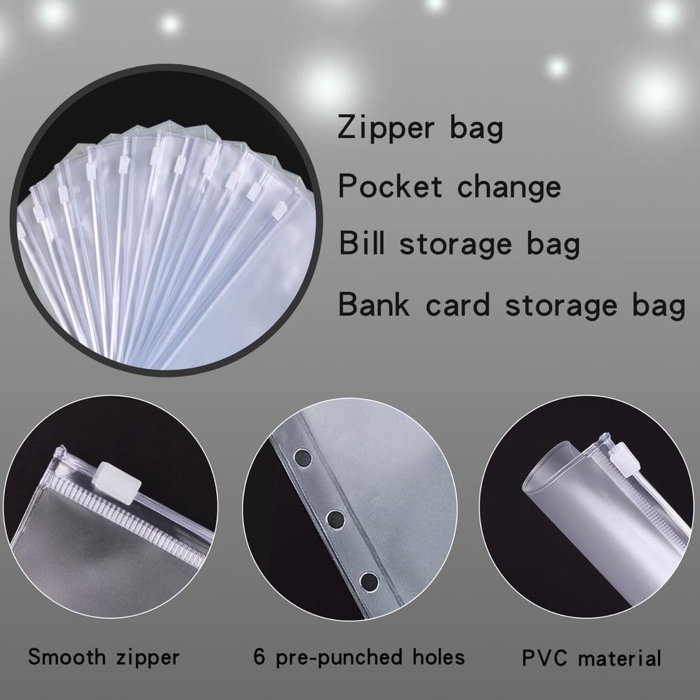 

rwe-45 COMPLETE SET BINDER A6 PU kulit / budget binder planner / komplit binder keuangan kulit Viral