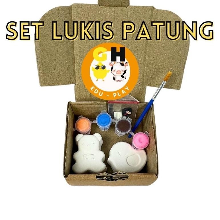 

Free Ongkir Souvenir Set Lukis 2 Patung Painting Kit Akrilik Mewarnai Gypsum Bahan Terbaik