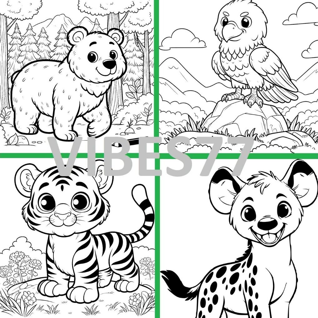 

Ready Kertas Mewarnai Ukuran A5 / Baby Animals / Buku Gambar Mewarnai / Coloring Book / Untuk Sd Tk Paud Qc Pass