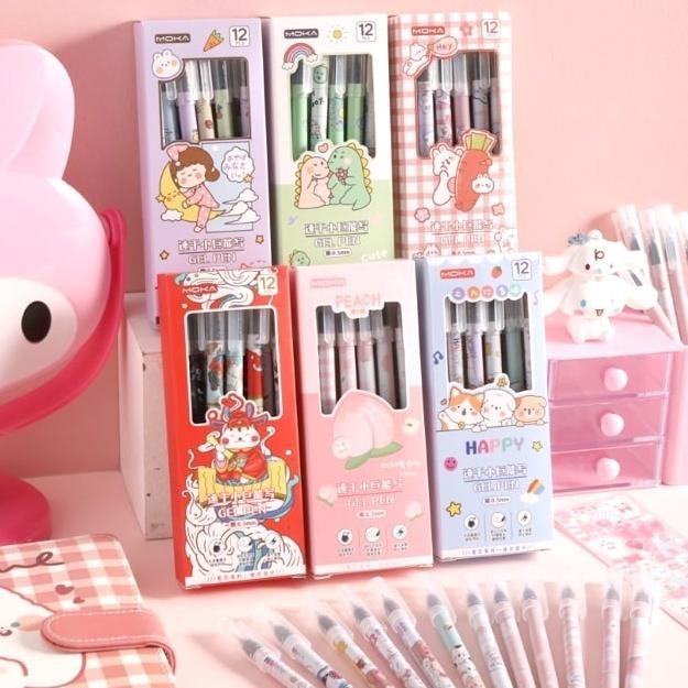 

Sale 1 LUSIN (12 PCS) PULPEN GEL TIP RUNCING MOTIF KARTUN LUCU / PULPEN GEL KARAKTER KARTUN LUCU 0,5MM LG Hemat