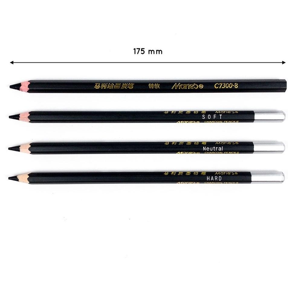 

New Promo Pensil Charcoal Maries C7300 Hard / Neutral / Soft / Super Soft Racun Shopee Paling Laris