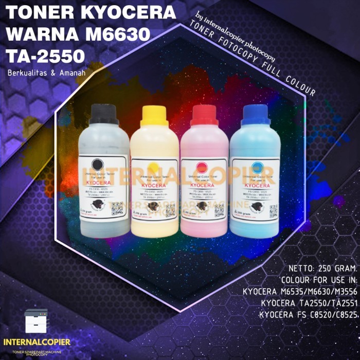 TONER KYOCERAA WARNA M 6630 6535 CIDN TASKALFA TA 2550 2551 CIDN
