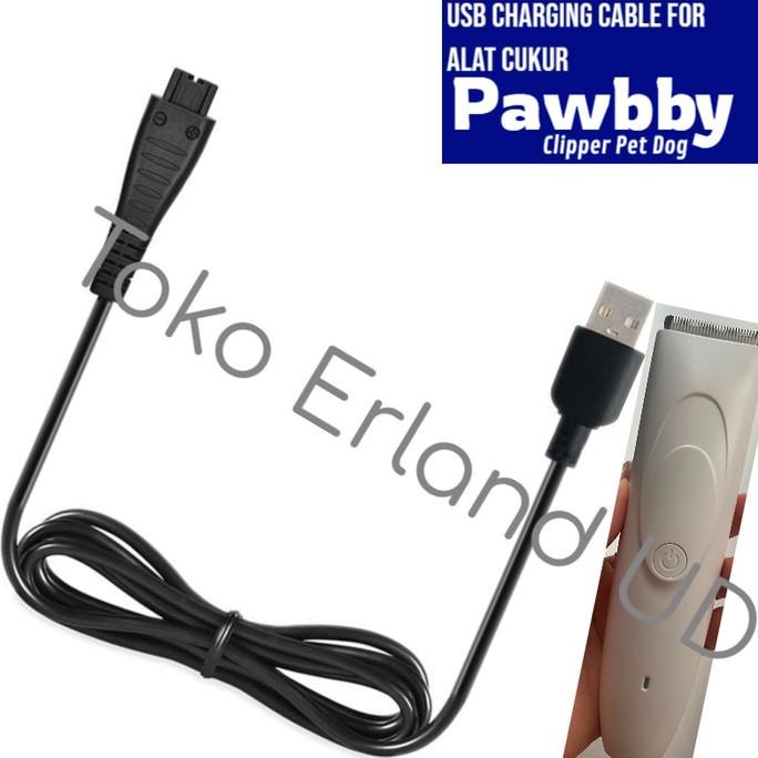 KABEL CHARGER USB CLIPPER PAWBBY YOUPIN CUKUR RAMBUT PET DOG ADAPTOR 2807T