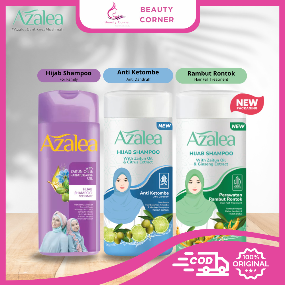 Azalea Hijab Shampo  Zaitun Ginseng / Habbatusauda/ Citrus