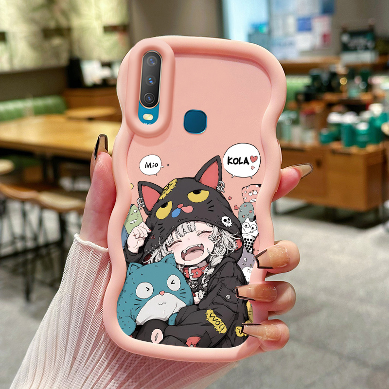 Casing Hp Untuk VIVO Y12 Y12i Y15 Y17 Y3 Y3s 2020 Case Casing Softcase Totoro Girl HP Kesing ponsel 