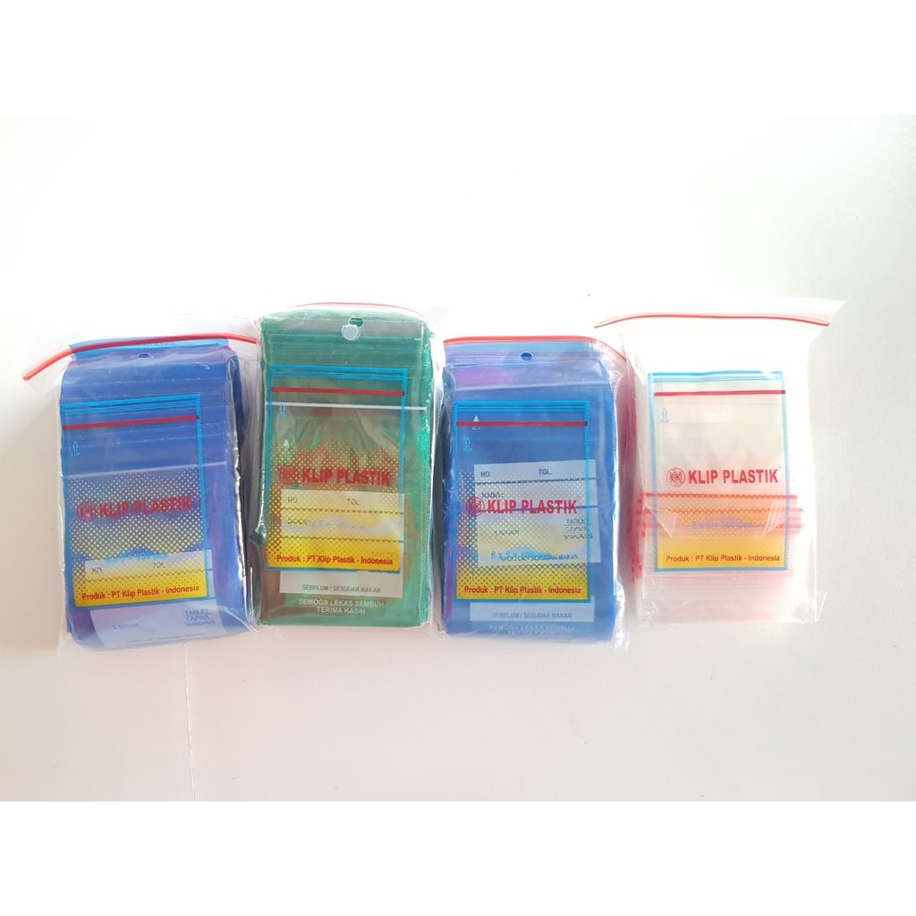 Klip Plastik Obat/Plastik Obat Warna Biru/Klip Plastik Obat Warna Merah/Klip Plastik Obat Warna Puti
