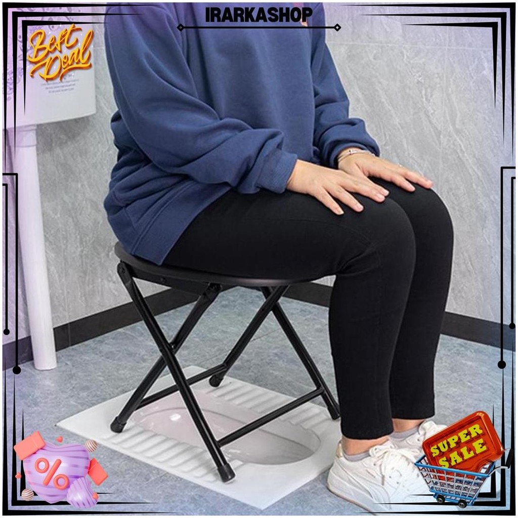 Kursi Toilet Wc Duduk Wc Portable Bagi Orang Tua Lansia Wanita Hamil Dewasa Kloset D Terlaris