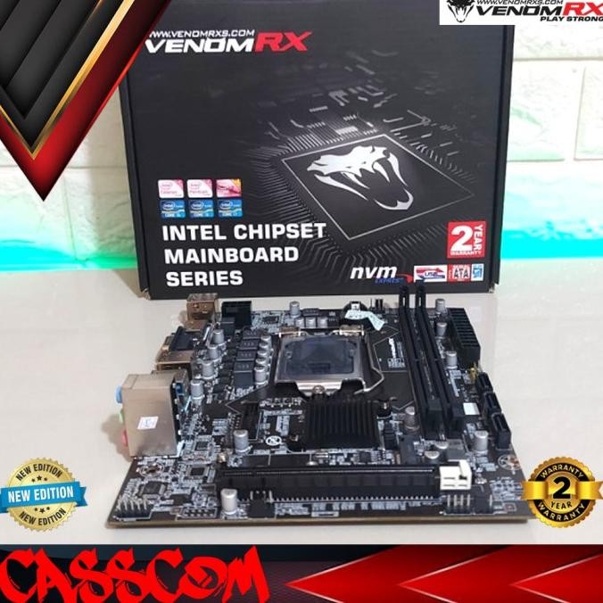 Motherboard Venomrx Intel H110 Lga1151 Intel Ddr4 Baru