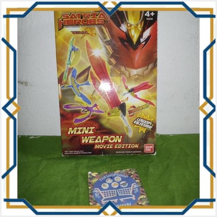 [THE] BIMA X SATRIA HEROES MINI WEAPON MOVIE EDITION BANDAI ORIGINAL