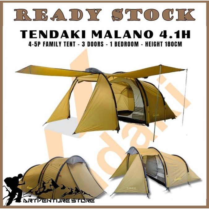Masih Ada Tenda Tendaki Malano 4.1 & 4.1H Kapasitas 5-6 Orang Kwalitas Go Mis