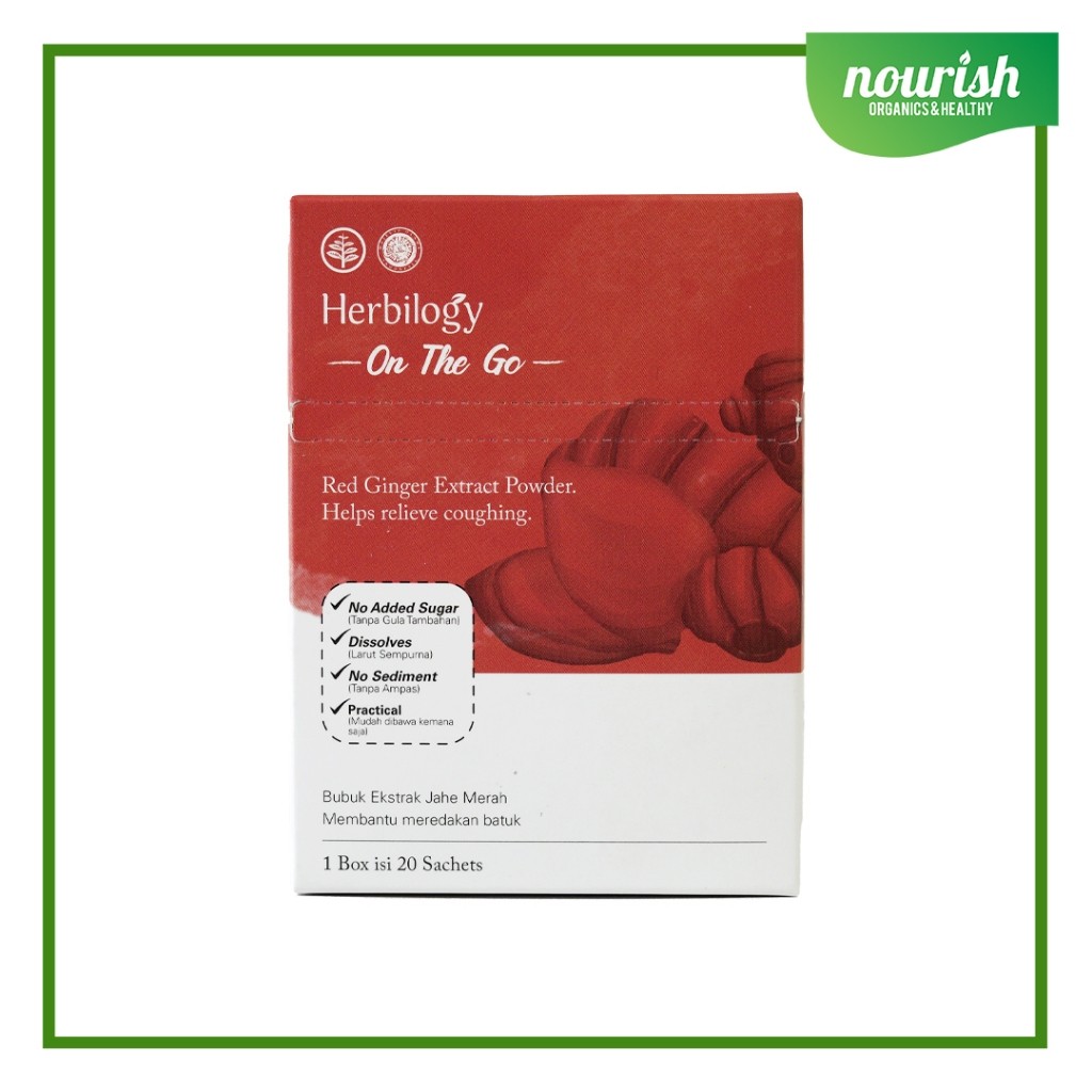 

Herbilogy On The Go Red Ginger (Jahe Merah) Extract Powder 20 sachet