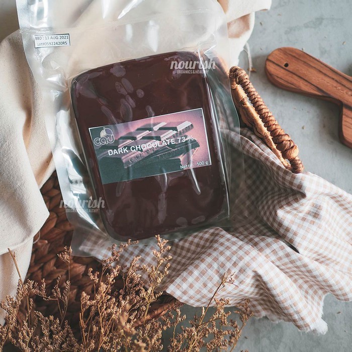 

Cau Organic Couverture Chocolate 73% 500gr (Cokelat Organik)