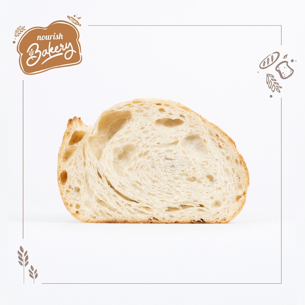 

Country White - 100% Sourdough Country Bread Long Fermentation (Vegan) 600gr