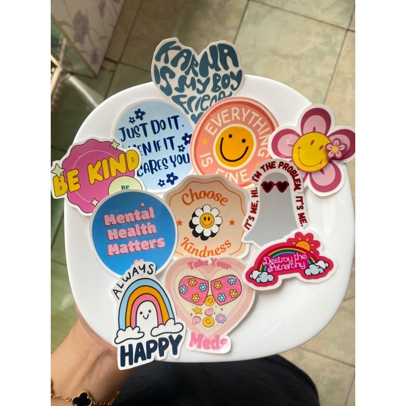 

STARLY-10.10 STIKER AESTERIC STIKER KARMA BOY STIKET MENTAL HEALTHY STIKER HEALTHY