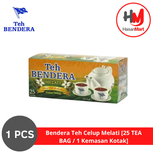 

Bendera Teh Celup Melati [25 TEA BAG / 1 Kemasan Kotak]