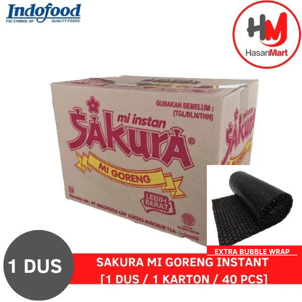 

Sakura Mi Goreng Instant [40 Pcs/ 1 Karton] + EXTRA BUBBLE WRAP