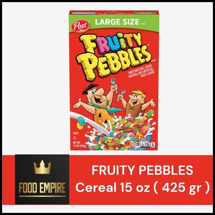 

Post Fruity Pebbles Cereal 15 Oz | Sereal 425 Gram