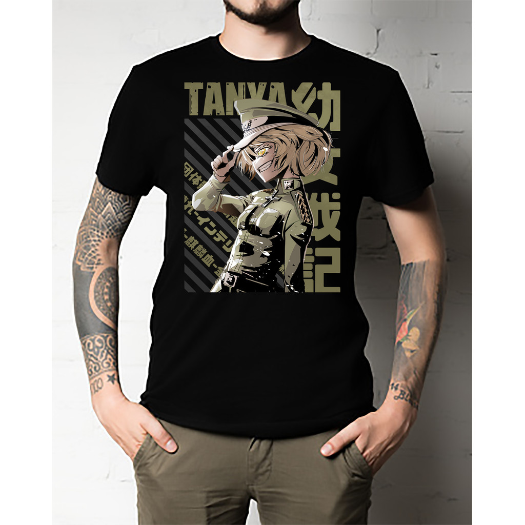 Youjo Senki Tshirt Esensial Tanya Degurechaff Tshirt Esensial Youjo