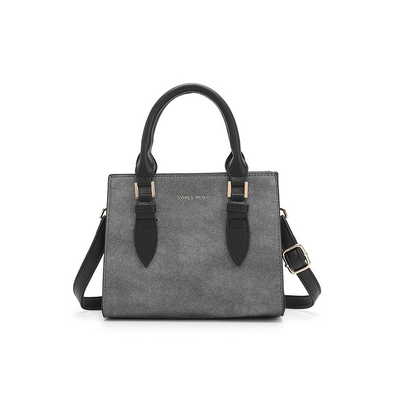 Swiss Polo Top Handle Bag / Sling Bag / Crossbody Bag (Tas Selempang / Tas Tangan) - Hitam Wanita - 