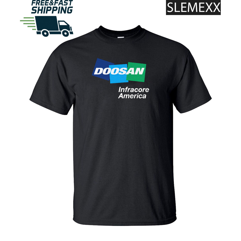 Doosan Infracore America Kaos Logo Pria Amerika Serikat