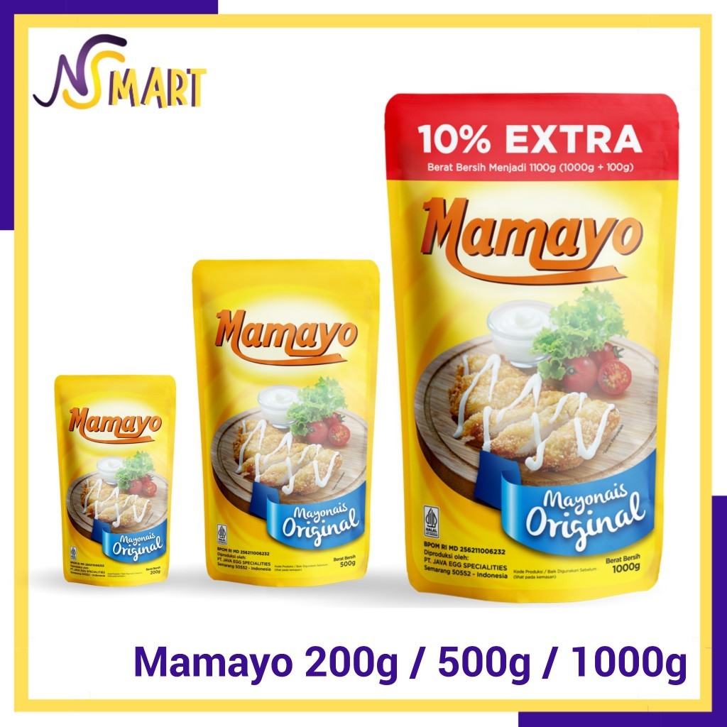 

Mayonaise Mamayo 1kg 500gr 200gr