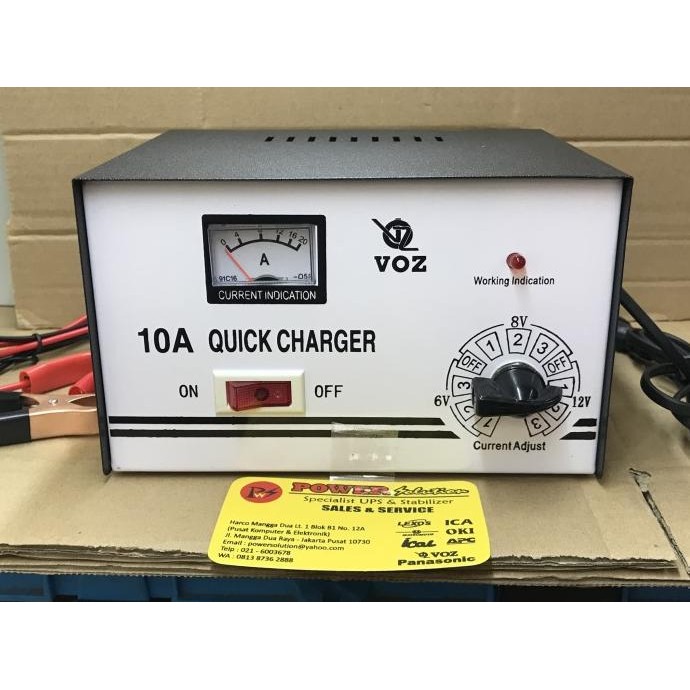 Charger Aki 10A Charger Mobil Motor Quick dan otomatis kualitas bagus