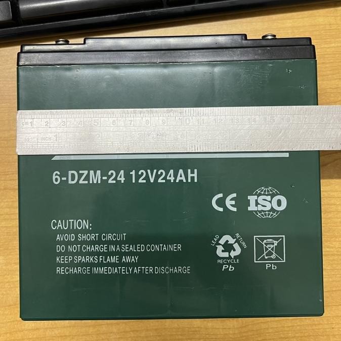 Aki / Baterai Sepeda listrik Panel surya Ups 12V 24Ah