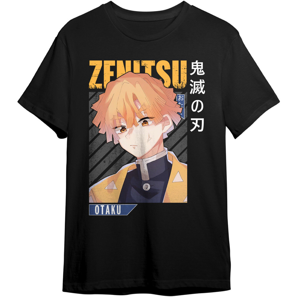 Kaos Anime Zenitsu Pembunuh Iblis Jepang Pria Dewasa
