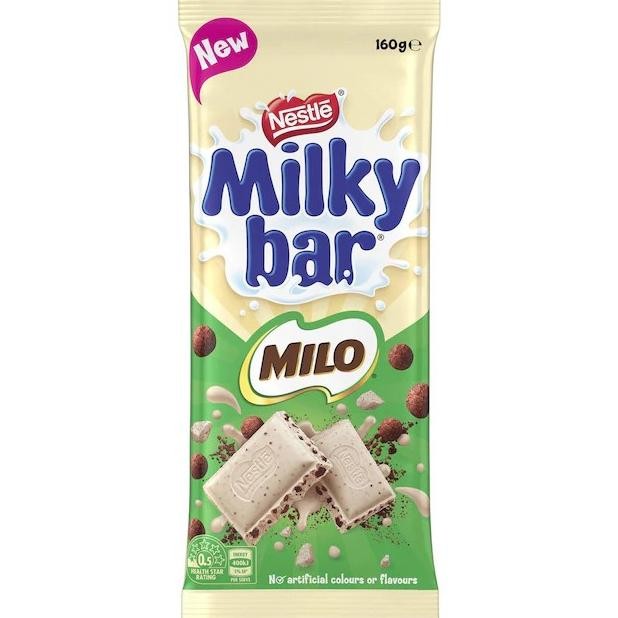 

Nestle Milkybar Milo Chocolate Block 160g - Australia