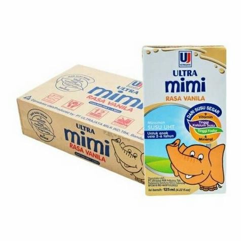 

Ultra Mimi Vanilla 1 Dus 125 mL isi 40 / Susu Anak