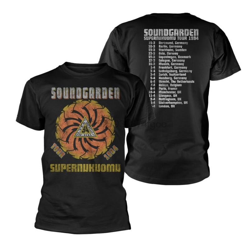 Soundgarden Superunknown Tour 94 Kaos Berlisensi Chris Cornell Pria