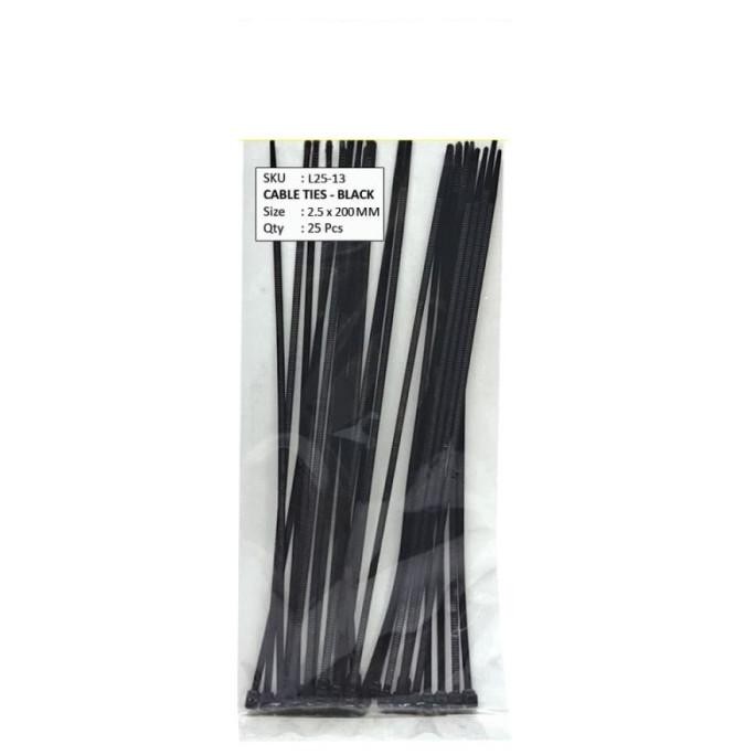 

Update KABEL TIES 2.5 x 200 MM HITAM - PENGIKAT KABEL - 25 PCS sina4bb Kualitas Baik