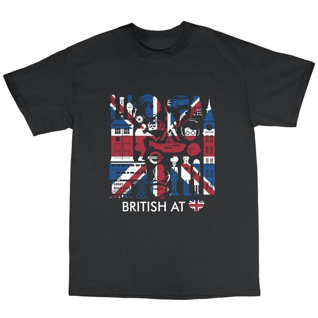 Inggris Di Hati Kaos Katun Inggris Inggris London Skotlandia