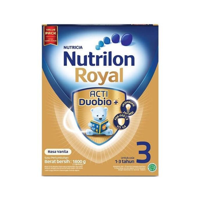 

NUTRILON ROYAL ACTI DUOBIO TAHAP 3 FORMULA 1-3 TAHUN 1800 GR