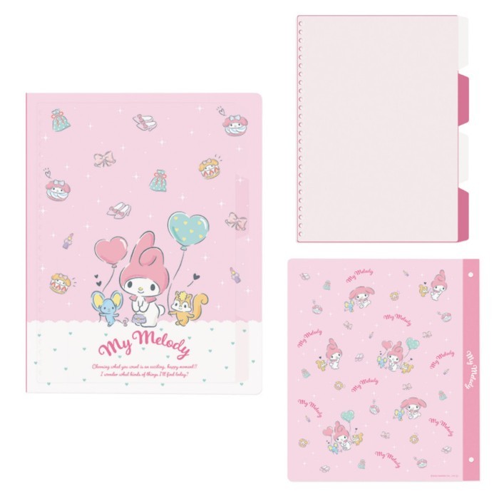 

Amberela M-Plan Binder B5 Sanrio Plastic 26 Ring Buku Notebook Limited Edition