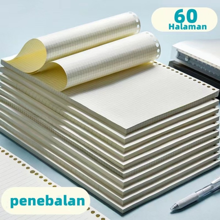 

Amberela - Notebook Refill Line & Blank Kertas Isi Binder A5/B5 Loose Leaf