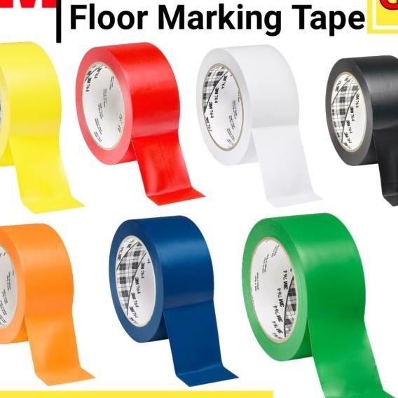 

Lakban Lantai 3M 764 Vinyl Floor Marking Tape Pembatas Rekat 30Mm